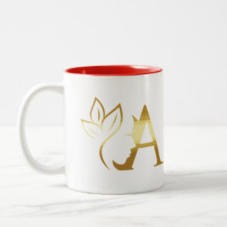 An Initial 'A' Monogrammed Personalized Mug