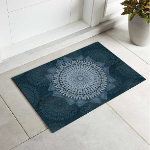 An initiation of the mass blue circle doormat