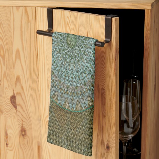 An initiation of the mass circle kitchen towel (Thirds Fold)