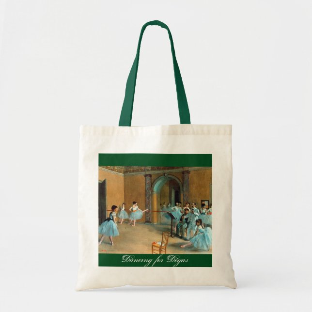 An inspiring Dancing for Degas budget tote bag. Bag (Front)