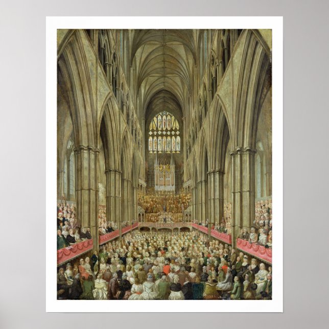 An Interior View of Westminster Abbey on the Comme Poster (Front)