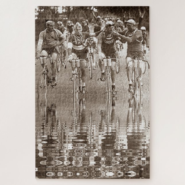 An Intimate Portrait of The Tour de France 1920's Jigsaw Puzzle (Vertical)