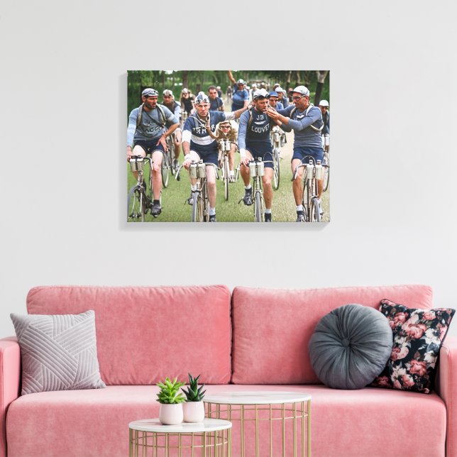 AN INTIMATE PORTRAIT TOUR DE FRANCE 1920's Redux Canvas Print (Insitu(LivingRoom))