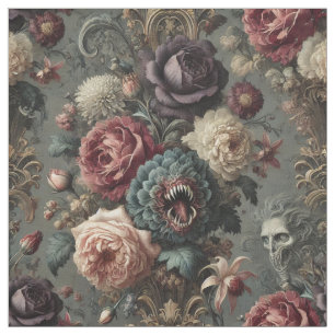 An Intimidating Bloom – Gothic Statement Tile Fabric