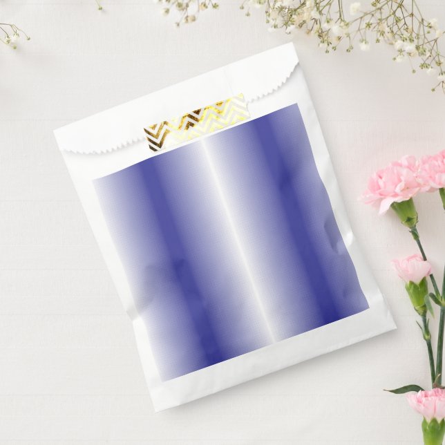 An intricate blue geometric pattern with symmetric favor bag (Sealed)