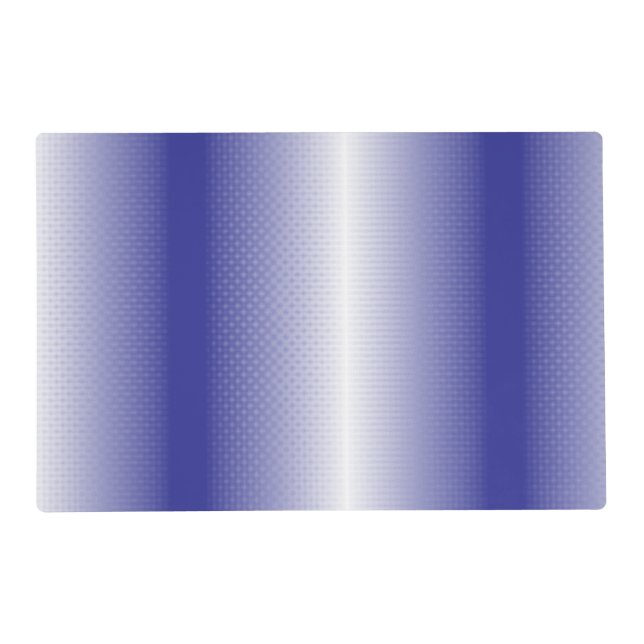 An intricate blue geometric pattern with symmetric placemat (Front)