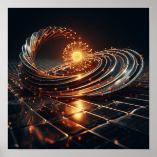 An intricate fusion of art and science poster