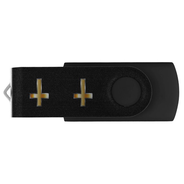 An inverted cross- The Cross of Saint Peter Flash Drive (Back)