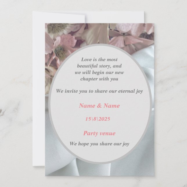 An invitation to celebrate a love that lasts💕💌 (Front)