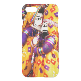 An iphone case with puppets