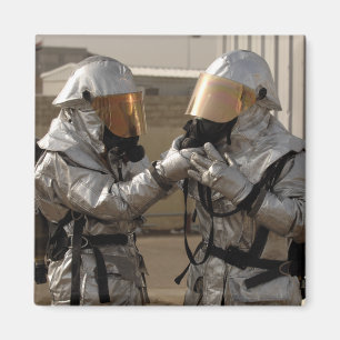 An Iraqi firefighter Magnet