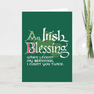 An Irish Blessing Card
