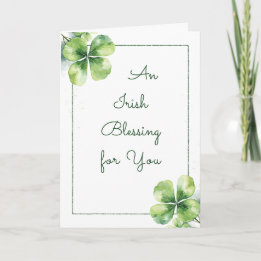 An Irish Blessing – Christian St. Patrick’s Day  Holiday Card