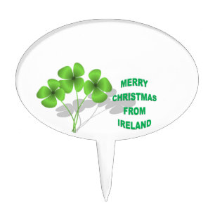 An Irish Christmas Cake Topper