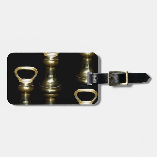 An Irish Design-The Brass Collection Luggage Tag (Front Horizontal)