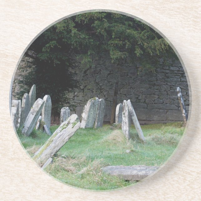 An Irish Grave Yard Drink Coaster (Front)
