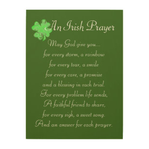 An Irish Prayer May God Give You Gifts on Zazzle