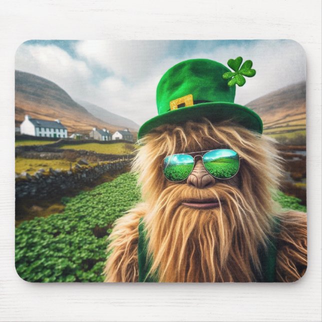 An Irish Sasquatch Mouse Pad (Front)