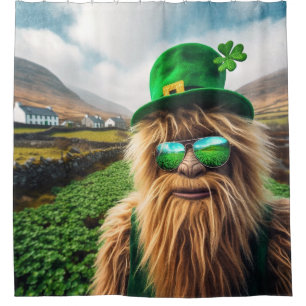 An Irish Sasquatch Shower Curtain