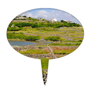 An Irish Stone Wall Cake Topper