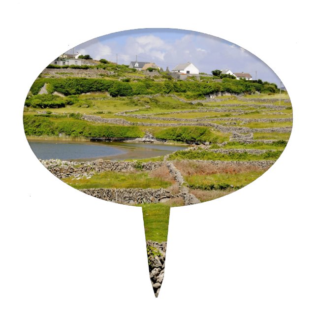 An Irish Stone Wall Cake Topper (Front)