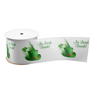 An Irish Touch Leprechaun Clove Hat in Grass Satin Ribbon