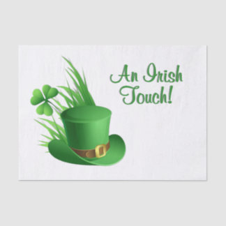 An Irish Touch Leprechaun Clove Hat in Grass Tissue Paper