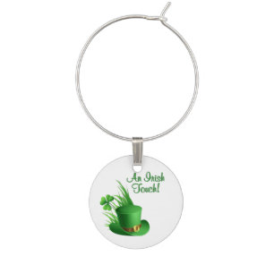 An Irish Touch Leprechaun Clove Hat in Grass Wine Charm