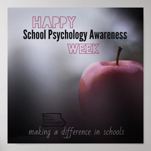 An ISPA School Psychology Week Door Poster