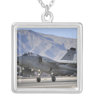 An Italian Air Force AMX fighter Silver Plated Necklace