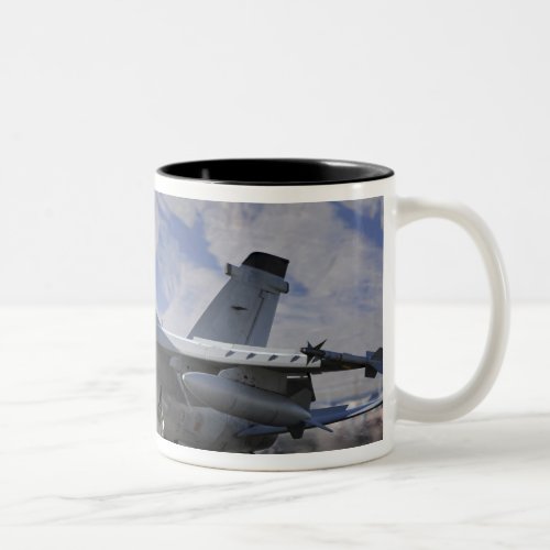 An Italian Air Force AMX fighter Two_Tone Coffee Mug