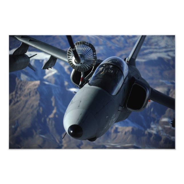 An Italian AMX is refueled by a KC-10A Extender Photo Print (Front)