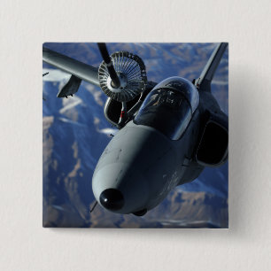 An Italian AMX is refueled by a KC-10A Extender Pinback Button