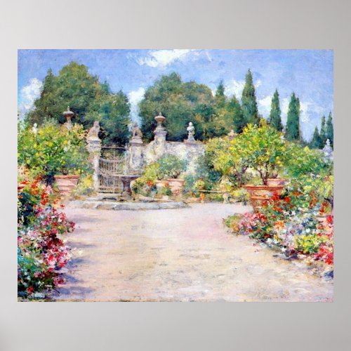 An Italian Garden _ William Merritt Chase Poster