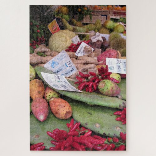 An Italian Market Place Produce Stand 1000 Piece Jigsaw Puzzle