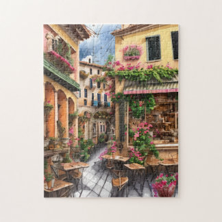 An Italian Street Scene Ephemera Design Series 23 Jigsaw Puzzle
