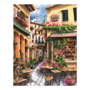 An Italian Street Scene Ephemera Design Series 23 Photo Print