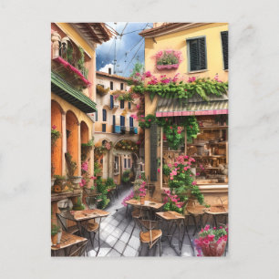 An Italian Street Scene Ephemera Design Series 23 Postcard