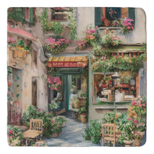 An Italian Street Scene Ephemera Design Series 24 Trivet