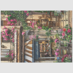 An Italian Street Scene Ephemera Design Series 3 Tissue Paper