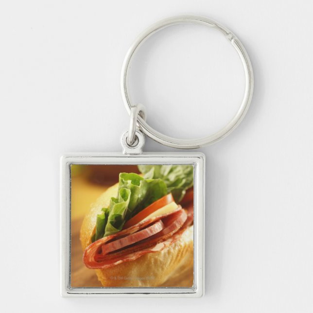 An Italian sub sandwich with Keychain (Front)