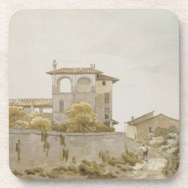 An Italian Villa Beverage Coaster (Front)