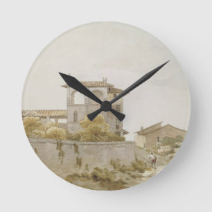 An Italian Villa Round Clock