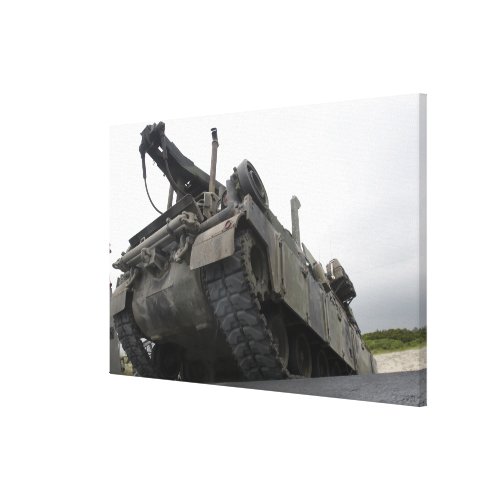 An M88A2 Hercules Recovery Vehicle Canvas Print