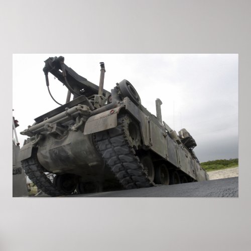 An M88A2 Hercules Recovery Vehicle Poster