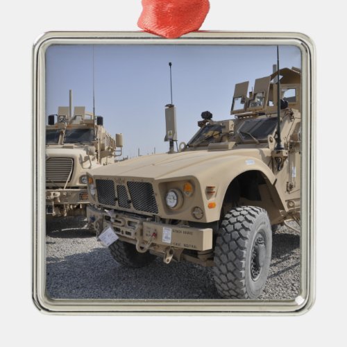 An M_ATV Mine Resistant Ambush Protected vehicl 2 Metal Ornament