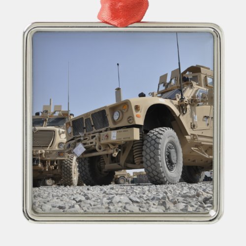 An M_ATV Mine Resistant Ambush Protected vehicl Metal Ornament