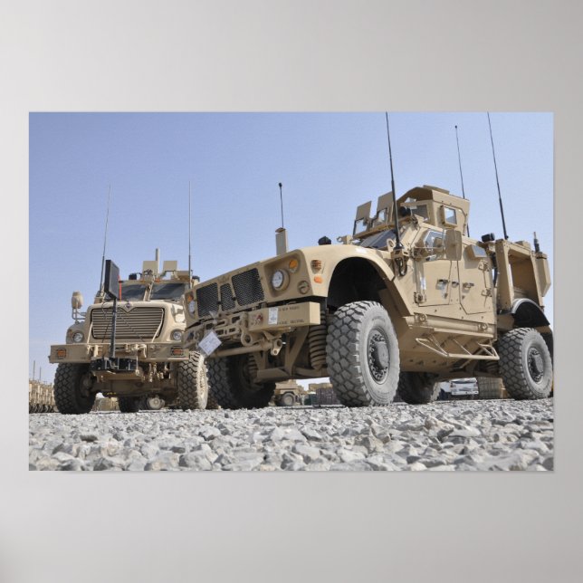 An M-ATV Mine Resistant Ambush Protected vehicl Poster (Front)