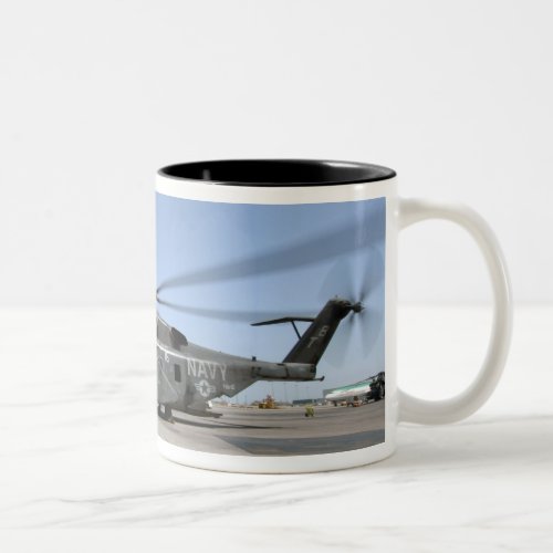 An MH_53E Sea Dragon helicopter Two_Tone Coffee Mug