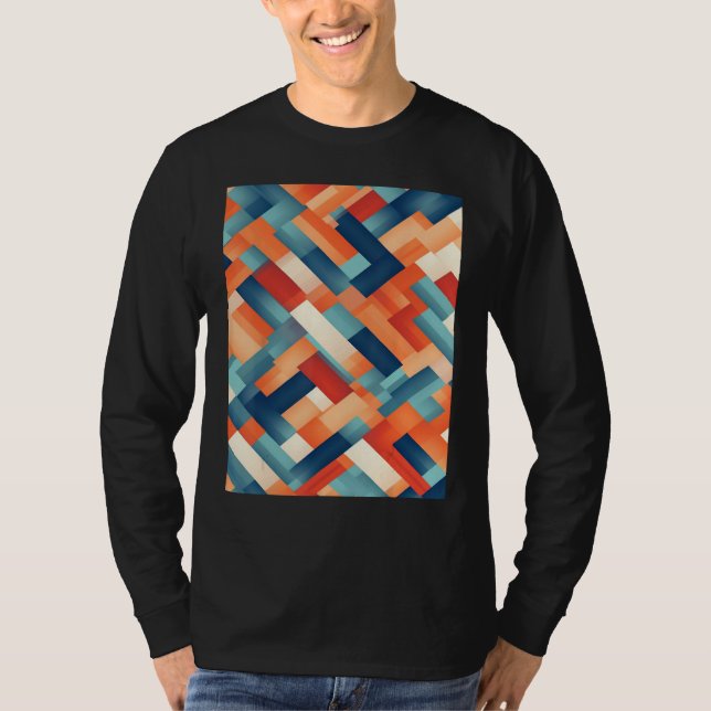 An minimalistic optical abstract oil painting T-Shirt (Front)